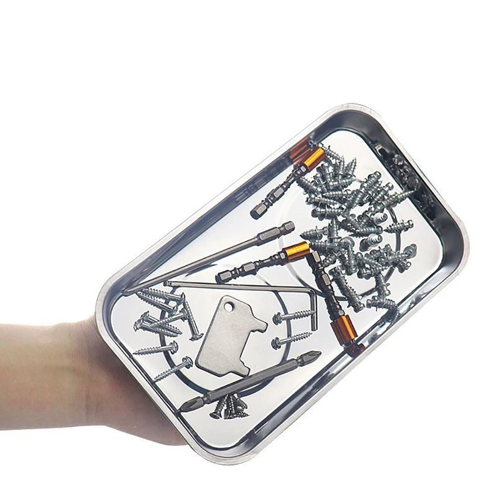 Magnetic Parts Tray - 1Pcs 라운드 스퀘어 마그네틱 부품 트레이