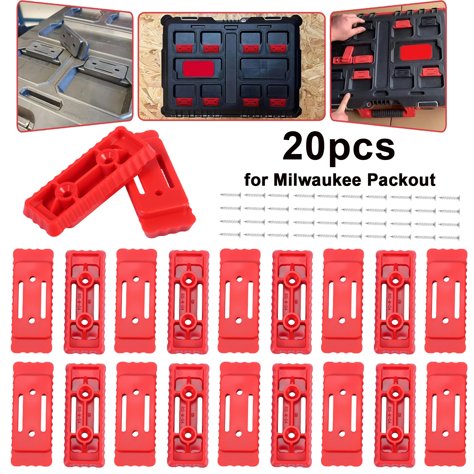 밀워키 팩아웃 시스템용 20개 마운팅 피트 ABS BS - Tools In Electrical Workshop 리뷰 및 가격