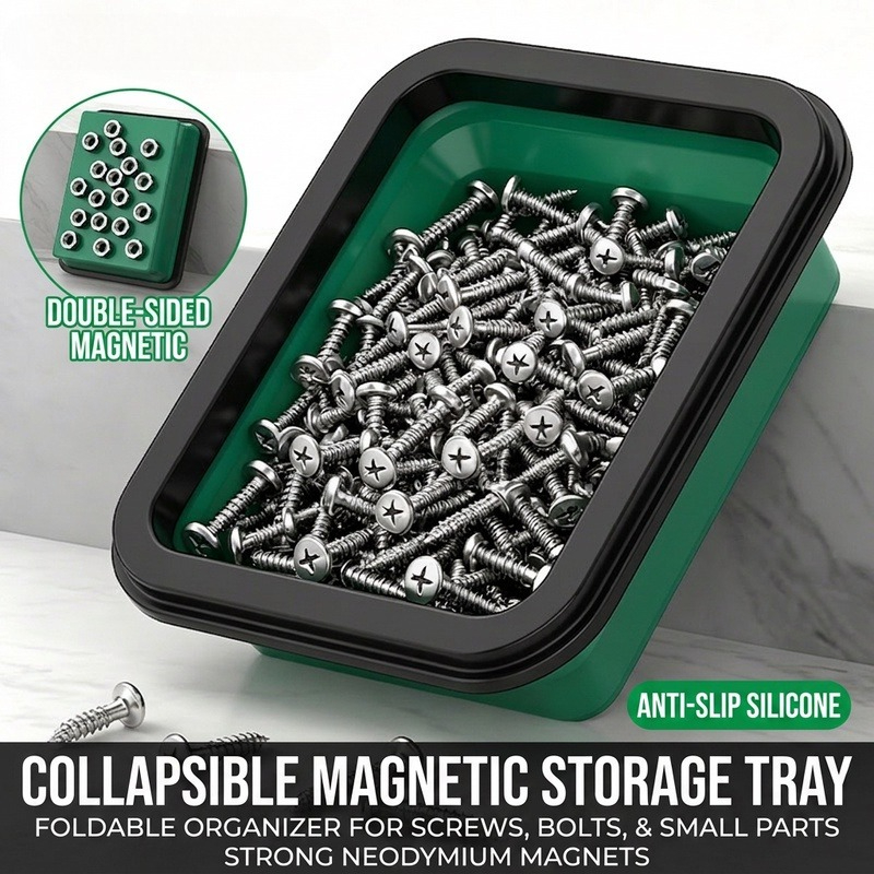 자석식 천공판 벽걸이 부품 정리 도구 보관 시스템 실리 - Magnetic Parts Tray 리뷰 및 가격