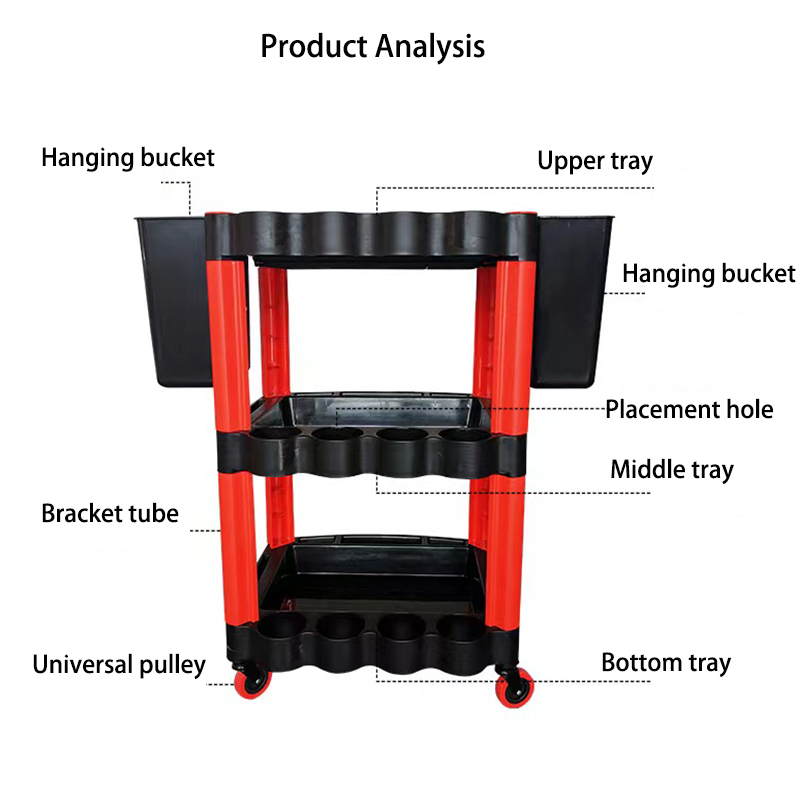 자동차 수리 WashTool 보관 자동차 3 단 트롤리 - Tools Mechanical Workshop 리뷰 및 가격
