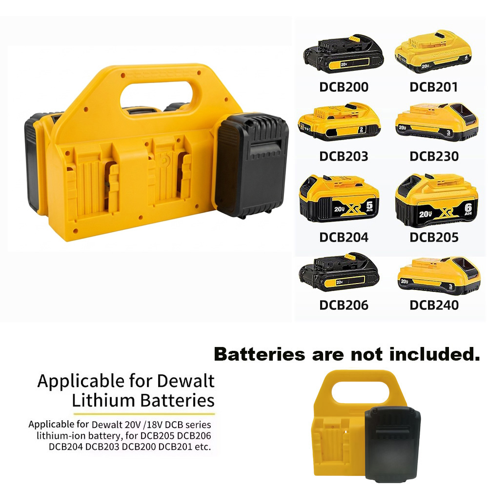 Dewalt 18V 배터리 보관 홀더용 6슬롯 견고한  - Tools In Electrical Workshop 리뷰 및 가격