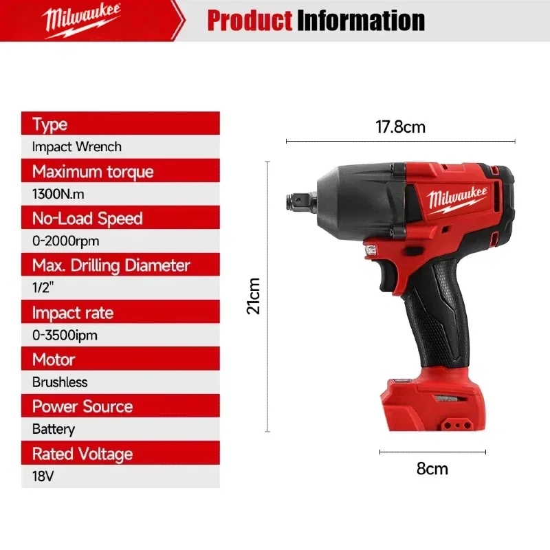 밀워키 브러시리스 무선 전동 공구 키트 임팩트 렌치 해 - Power Tools For Workshop 리뷰 및 가격