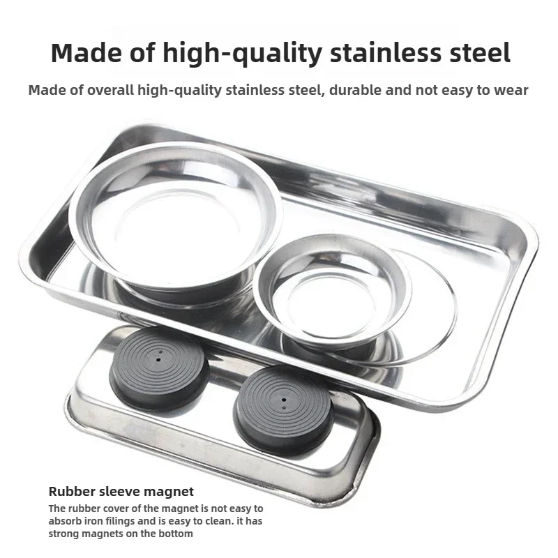 사각형 자석 그릇, 내구성이 뛰어난 자석 스테인리스 스 - Magnetic Parts Tray 리뷰 및 가격