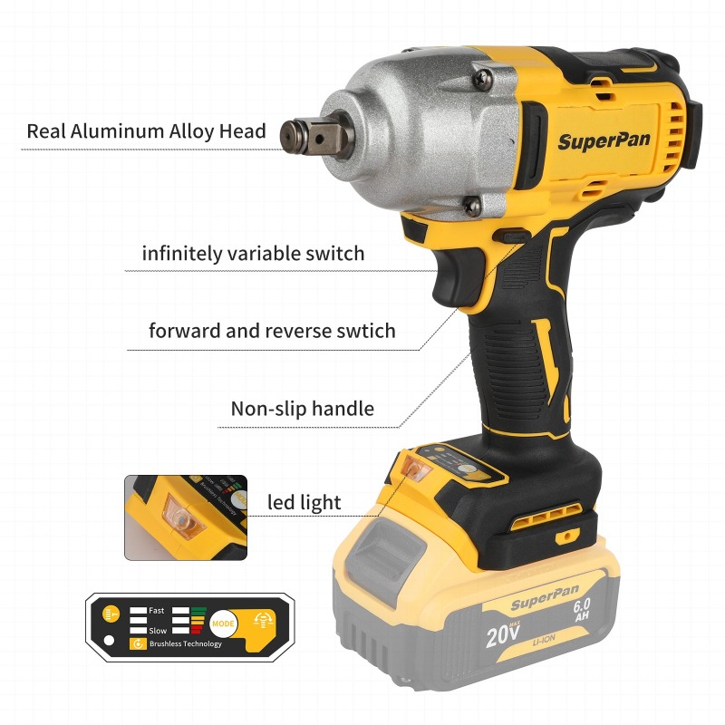 고토크 무선 임팩트 렌치(본체만), 1396Nm 조임  - Tools In Electrical Workshop 리뷰 및 가격